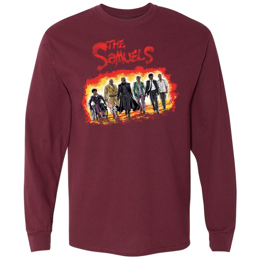Long Sleeve T-Shirt - E9C8PS7L - Maroon - 11
