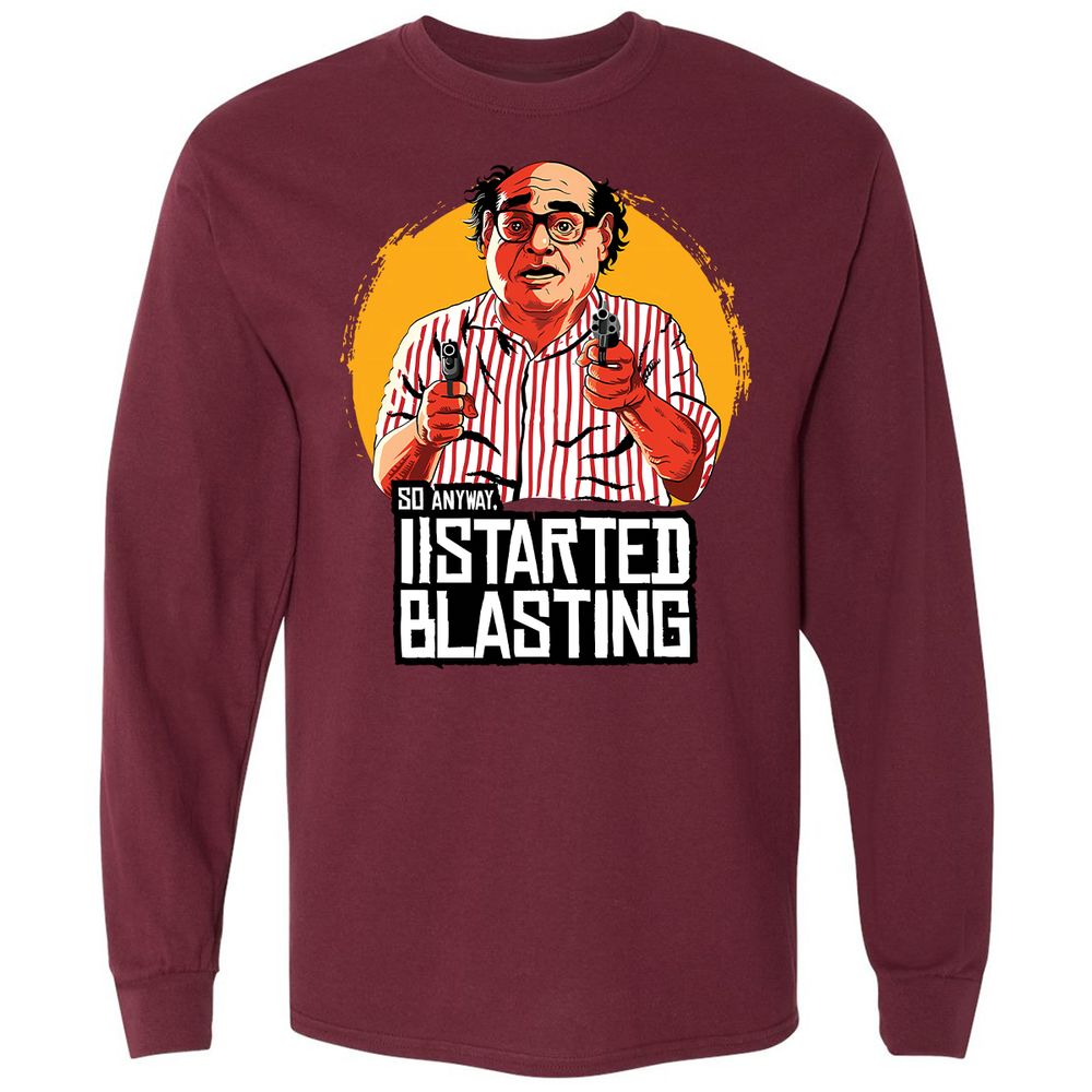 Long Sleeve T-Shirt - D3Y4KWHA - Maroon - 11
