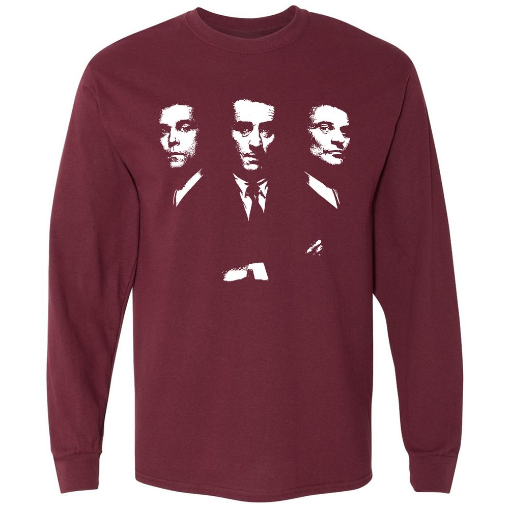 Long Sleeve T-Shirt - 689XYGLW - Maroon - 11