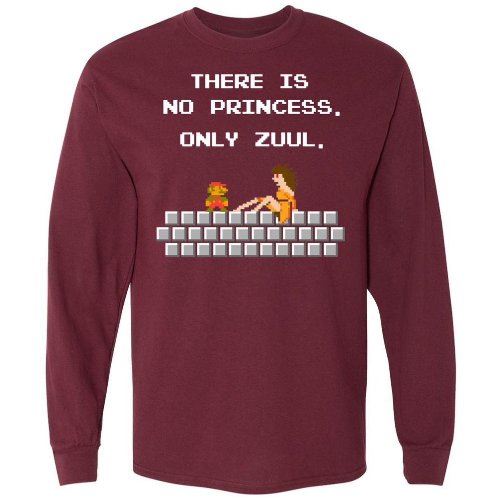 Long Sleeve T-Shirt - PQHF27KM - Maroon - 11