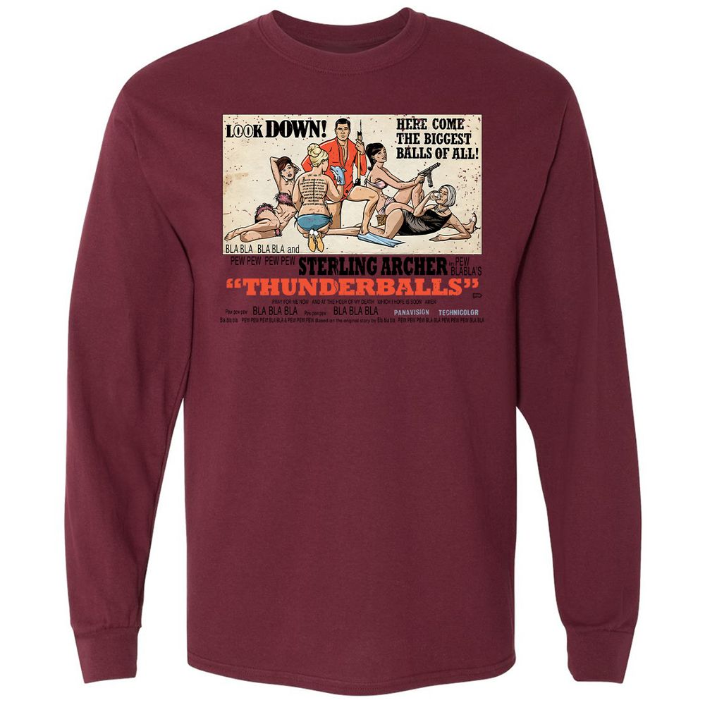 Long Sleeve T-Shirt - MT4PMULU - Maroon - 11