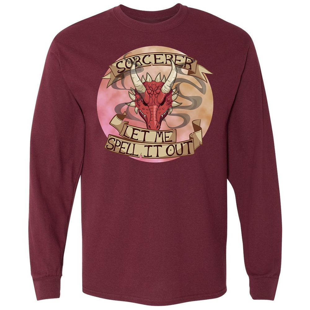 Long Sleeve T-Shirt - 6JVX4GMC - Maroon - 11