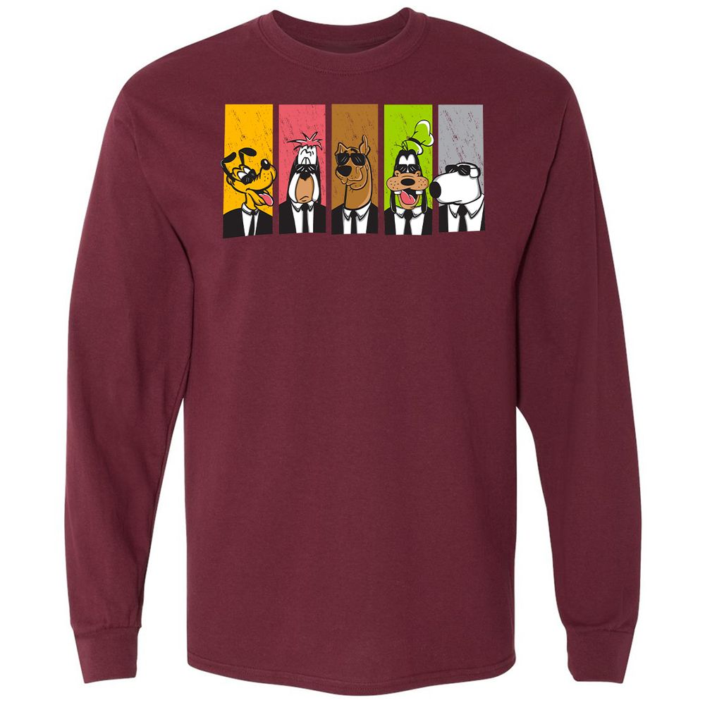 Long Sleeve T-Shirt - DFBTKDF2 - Maroon - 11