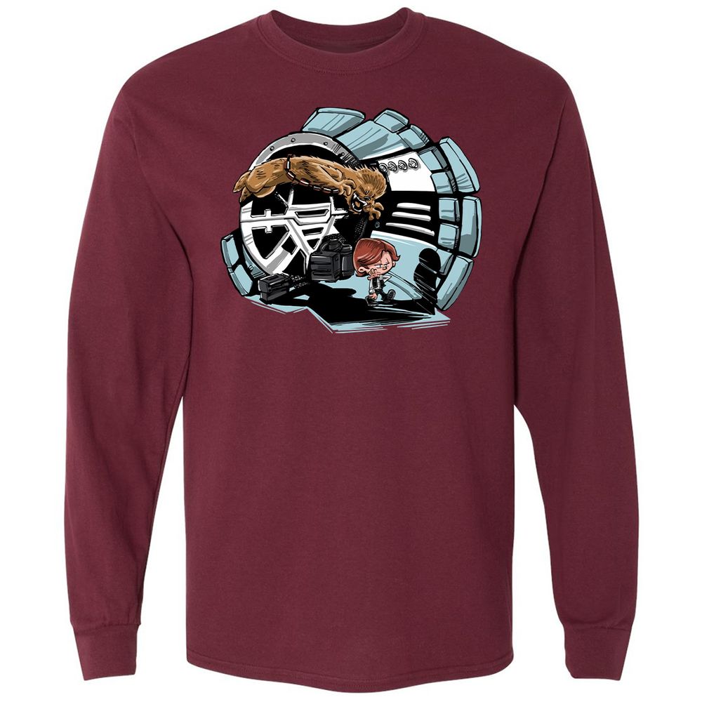 Long Sleeve T-Shirt - 9AZZ15LN - Maroon - 11