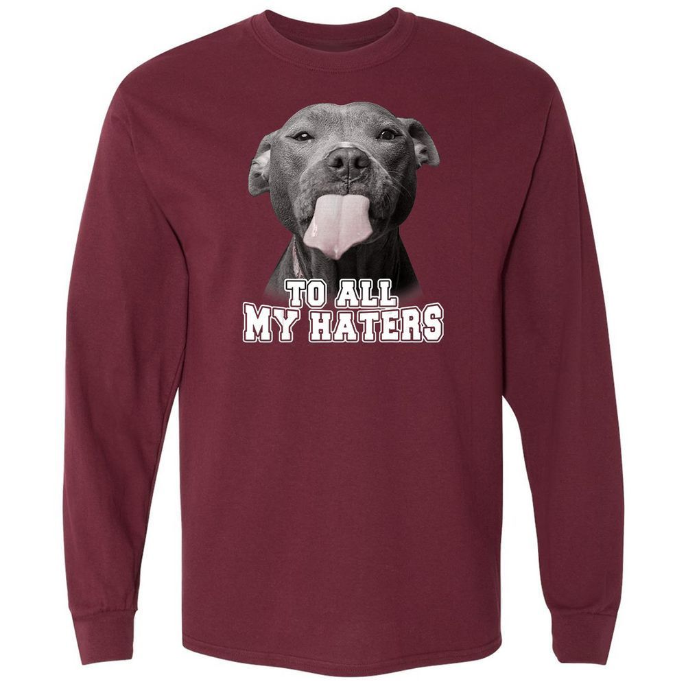 Long Sleeve T-Shirt - M6RDL818 - Maroon - 11