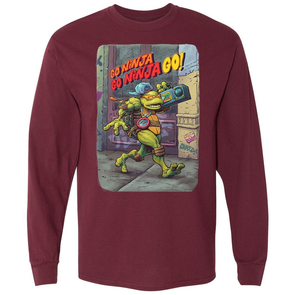 Long Sleeve T-Shirt - WSYGMKTW - Maroon - 11