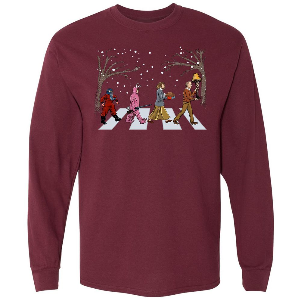 Long Sleeve T-Shirt - V4J58W4D - Maroon - 11
