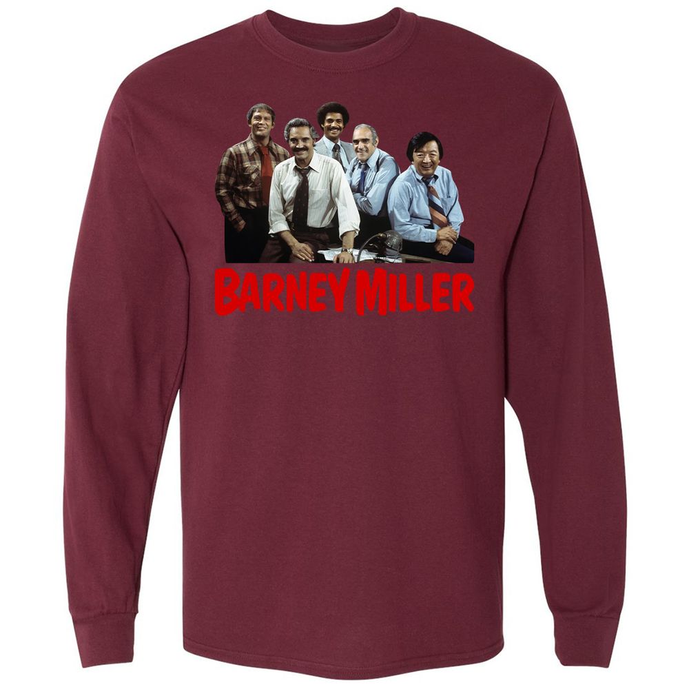 Long Sleeve T-Shirt - S668F8P3 - Maroon - 11