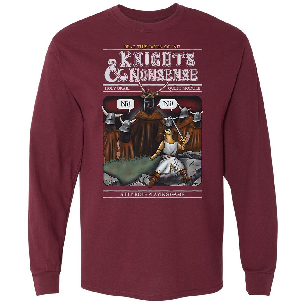Long Sleeve T-Shirt - RFJ8QY3S - Maroon - 11