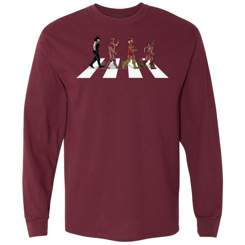 Long Sleeve T-Shirt - 3VSZJV1Y - Maroon - 11