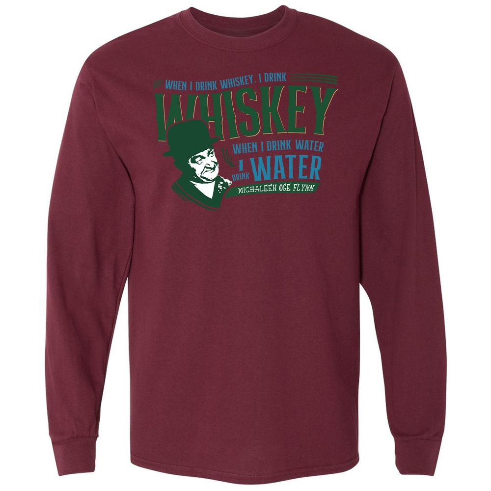 Long Sleeve T-Shirt - X24BRQPR - Maroon - 11