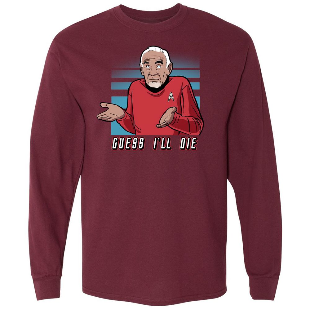 Long Sleeve T-Shirt - K9UA6W7V - Maroon - 11