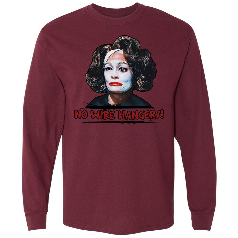 Long Sleeve T-Shirt - KM5RQQBV - Maroon - 11