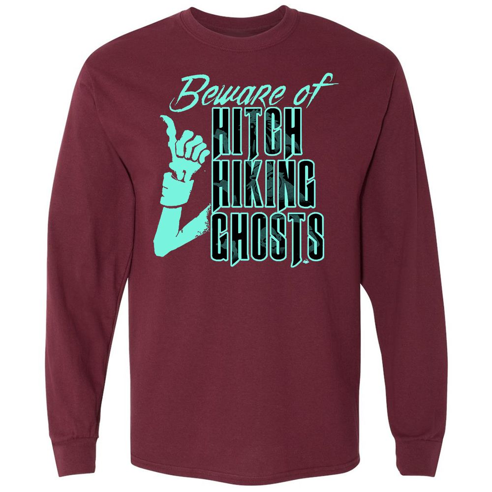 Long Sleeve T-Shirt - WYGZDMYQ - Maroon - 11