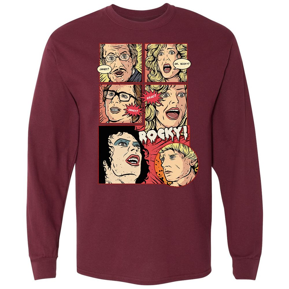 Long Sleeve T-Shirt - 3WSV7G8C - Maroon - 11