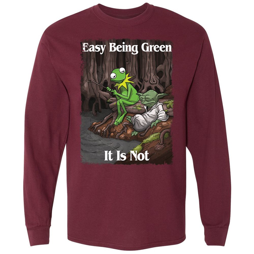 Long Sleeve T-Shirt - M39GT3QX - Maroon - 11