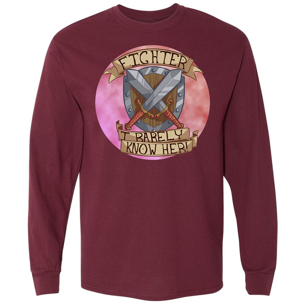 Long Sleeve T-Shirt - HF5ZFBT2 - Maroon - 11