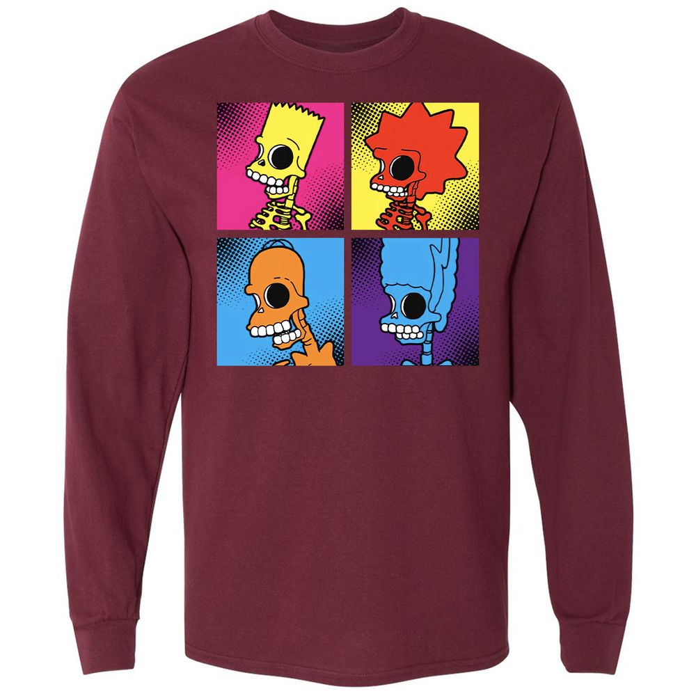 Long Sleeve T-Shirt - DF2GKDK4 - Maroon - 11