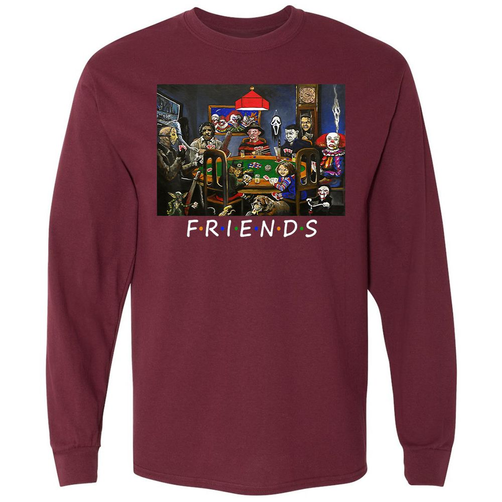 Long Sleeve T-Shirt - GK1MUKER - Maroon - 11
