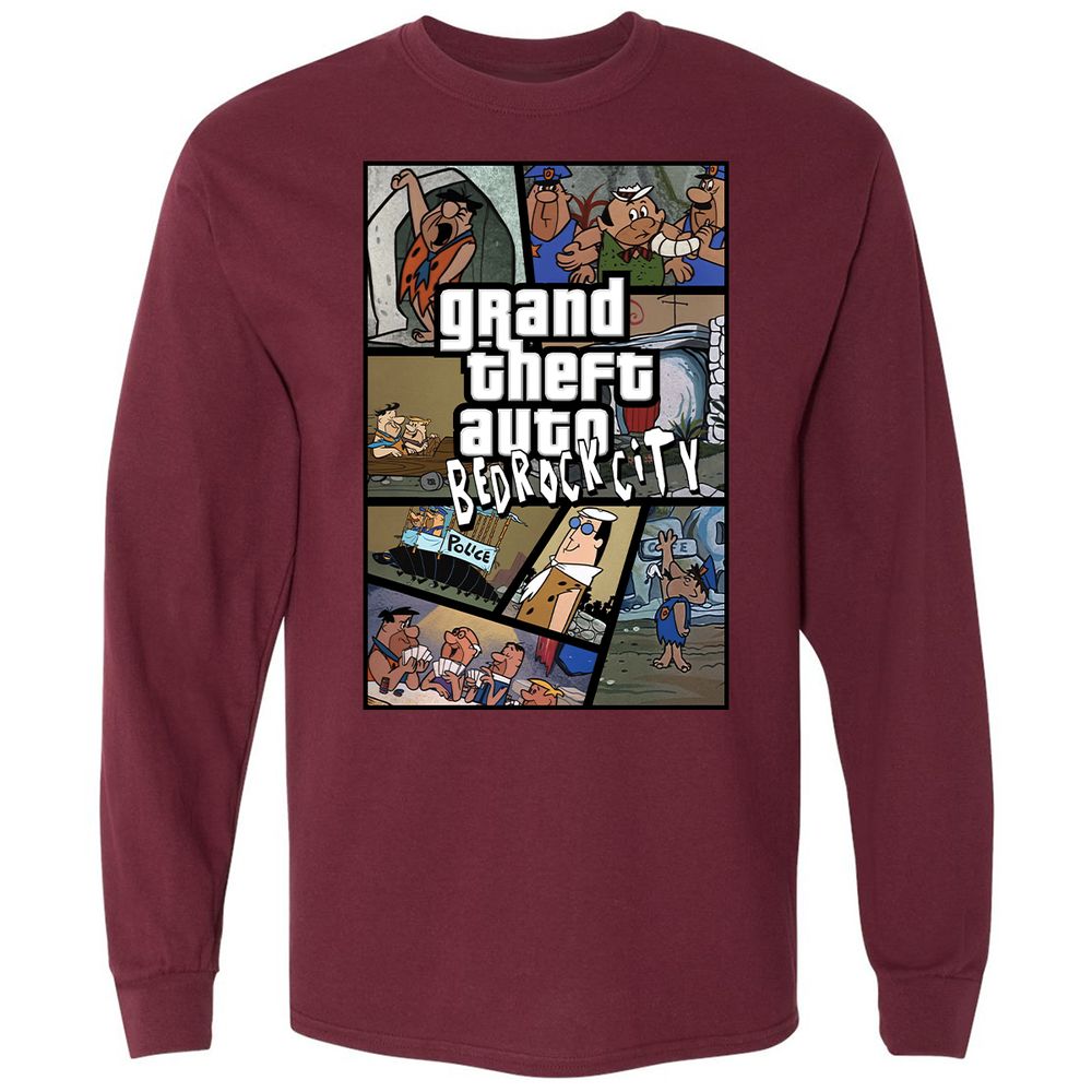 Long Sleeve T-Shirt - LGVG61VT - Maroon - 11