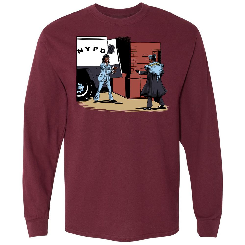Long Sleeve T-Shirt - 8MY8S2XJ - Maroon - 11