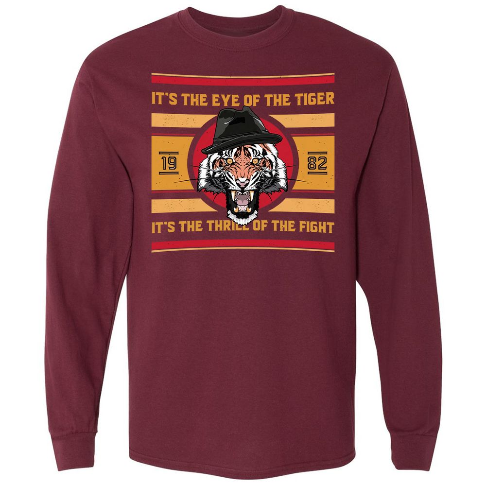 Long Sleeve T-Shirt - HLJWHJKL - Maroon - 11