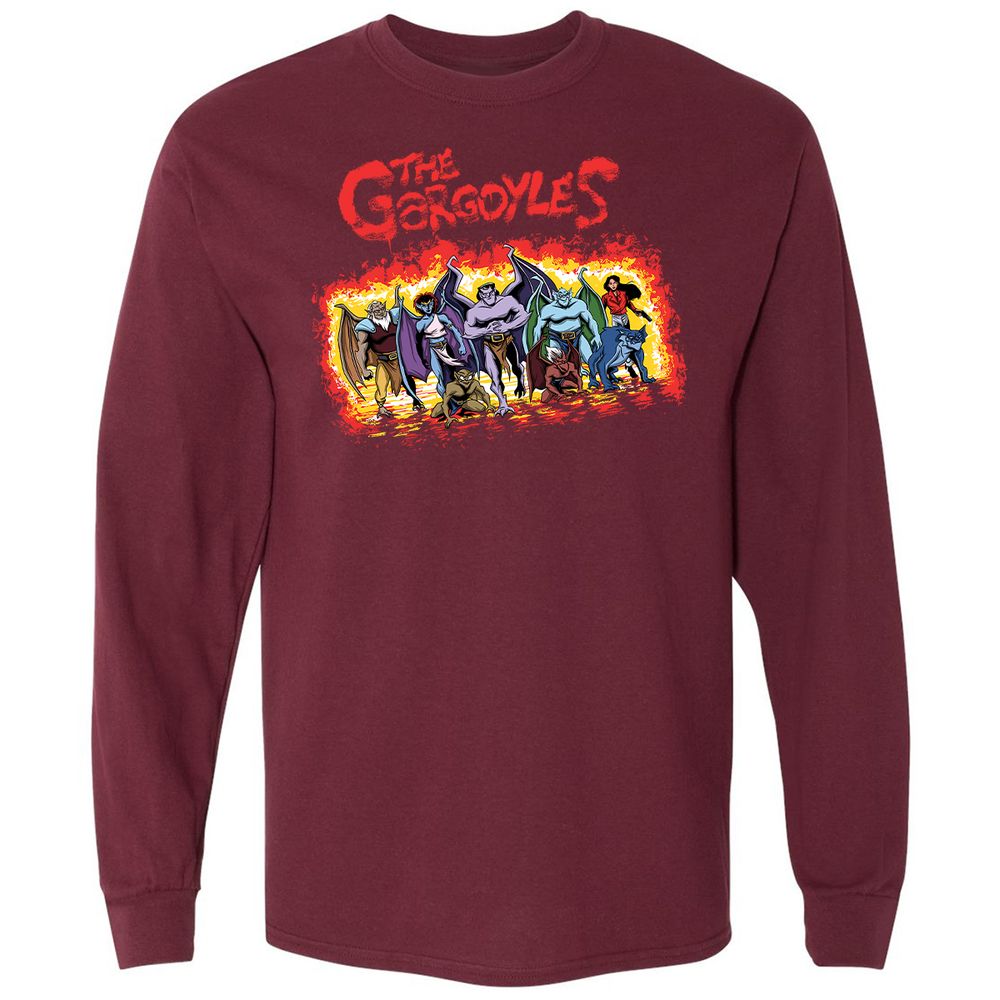 Long Sleeve T-Shirt - BRN5J6B6 - Maroon - 11