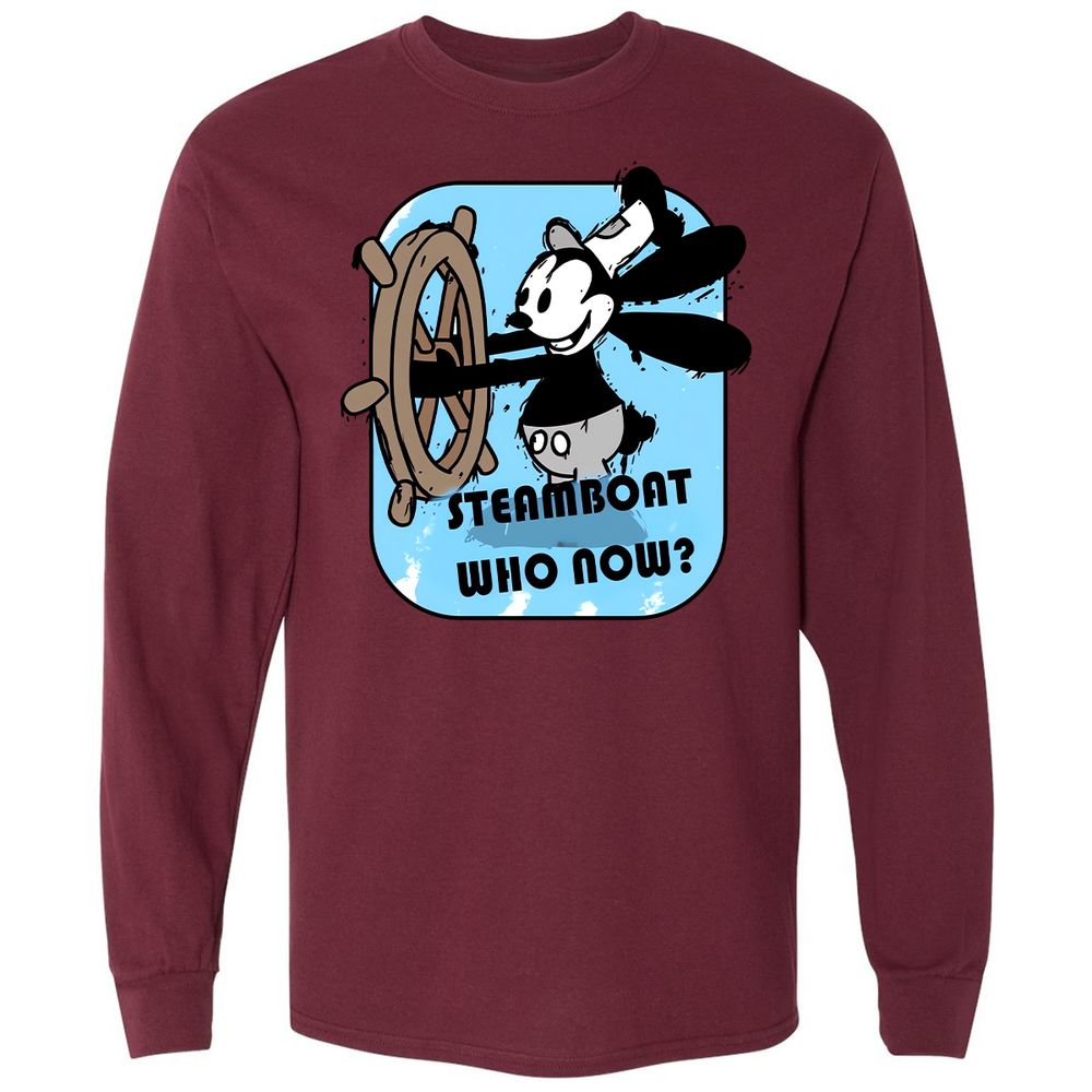 Long Sleeve T-Shirt - HDWKAMFA - Maroon - 11