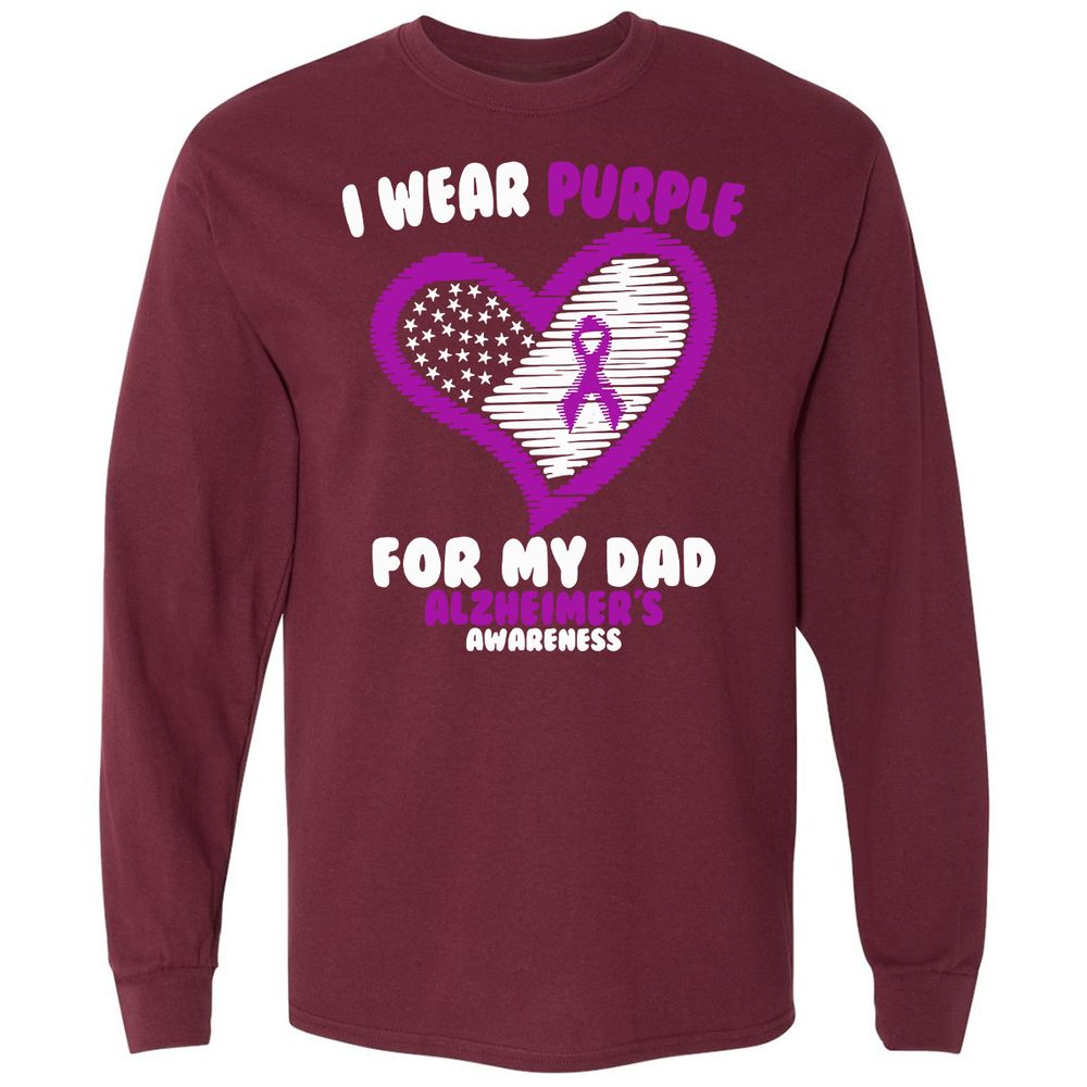 Long Sleeve T-Shirt - M8B71AH6 - Maroon - 11