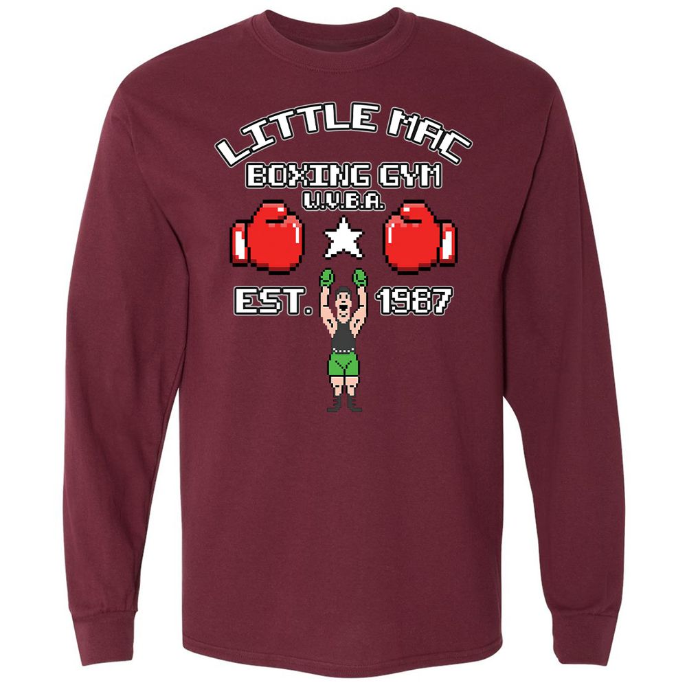 Long Sleeve T-Shirt - UZULM1LB - Maroon - 11