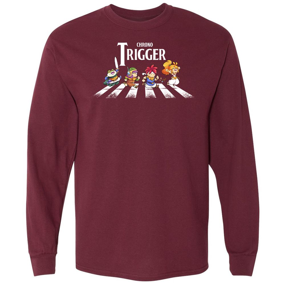 Long Sleeve T-Shirt - G72Z7BCP - Maroon - 11