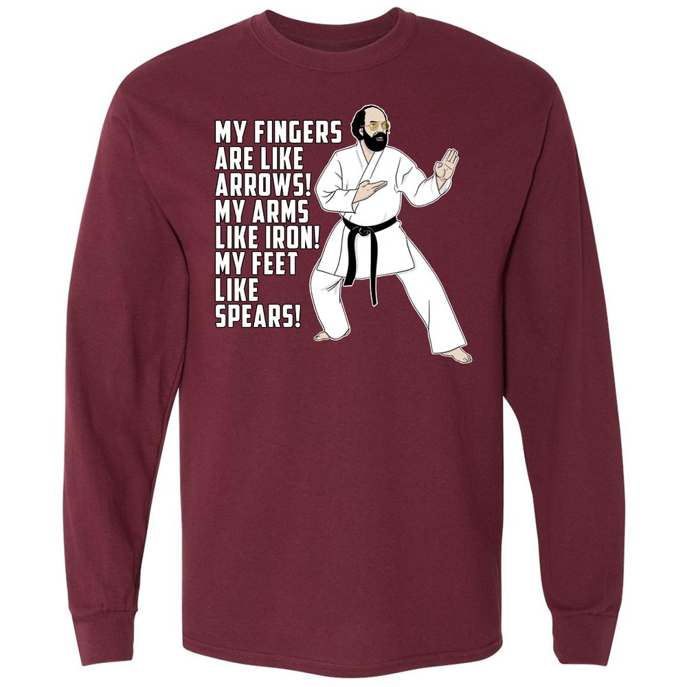 Long Sleeve T-Shirt - YVR1RSG4 - Maroon - 11