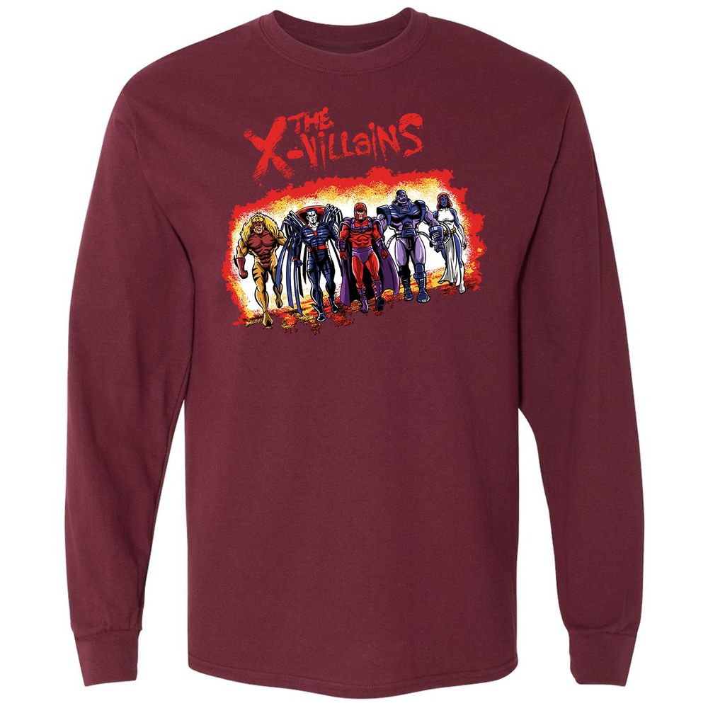 Long Sleeve T-Shirt - HYB75NJE - Maroon - 11