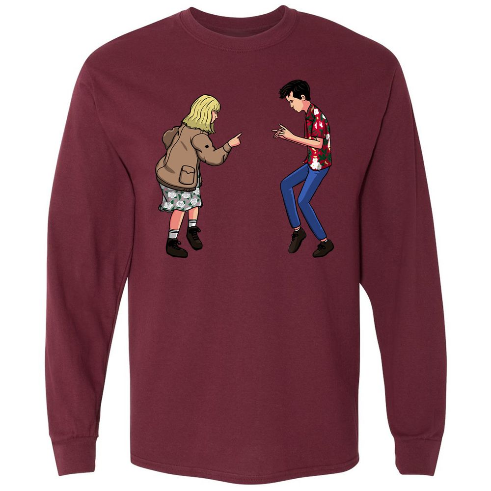 Long Sleeve T-Shirt - DTQU5KXQ - Maroon - 11
