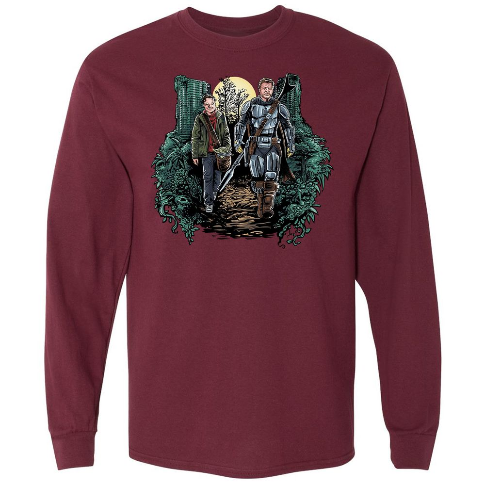 Long Sleeve T-Shirt - KNJF59S7 - Maroon - 11