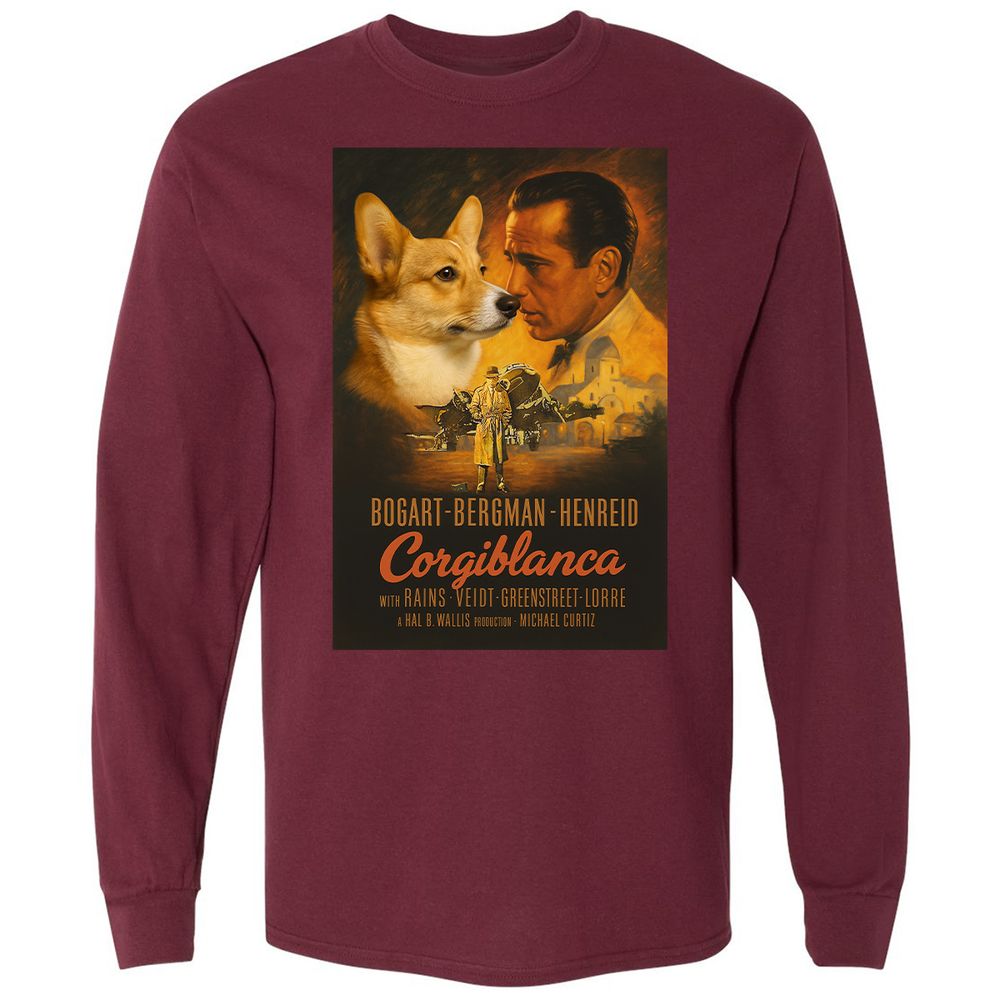 Long Sleeve T-Shirt - RNA4CRLN - Maroon - 11