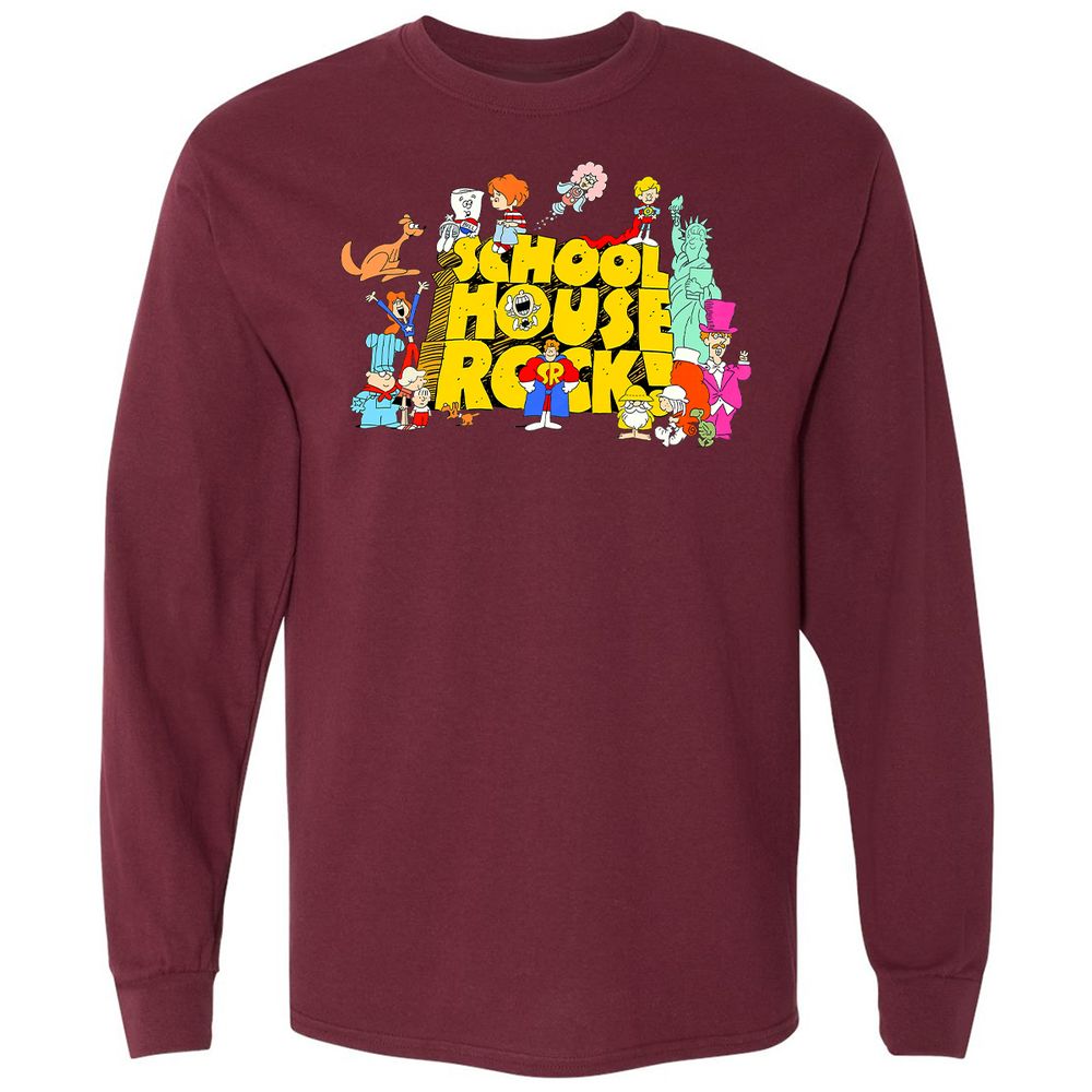 Long Sleeve T-Shirt - WR9LQ7H8 - Maroon - 11