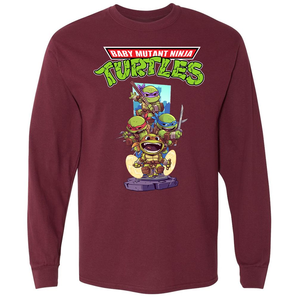 Long Sleeve T-Shirt - 67QUGFET - Maroon - 11