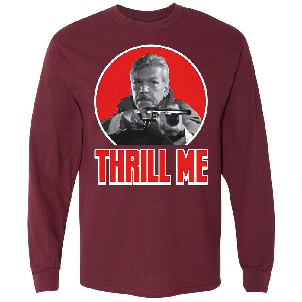 Long Sleeve T-Shirt - CRL87BTD - Maroon - 11