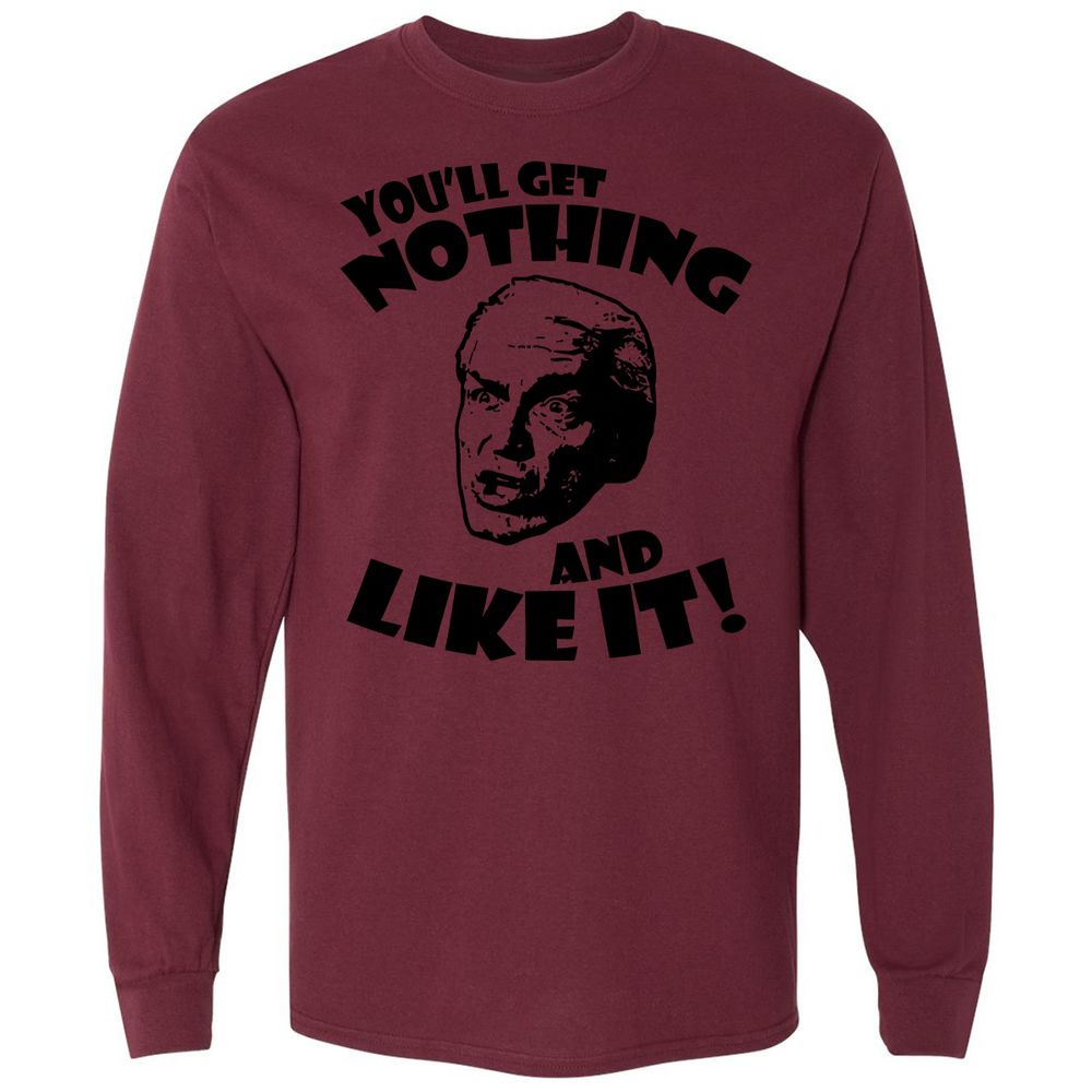 Long Sleeve T-Shirt - C49Y54PM - Maroon - 11