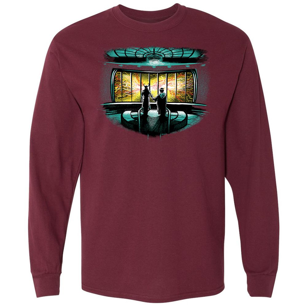Long Sleeve T-Shirt - U7VANEFK - Maroon - 11