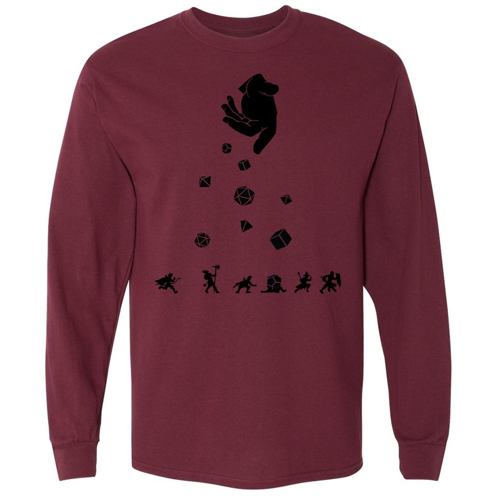 Long Sleeve T-Shirt - 14D9L98W - Maroon - 11
