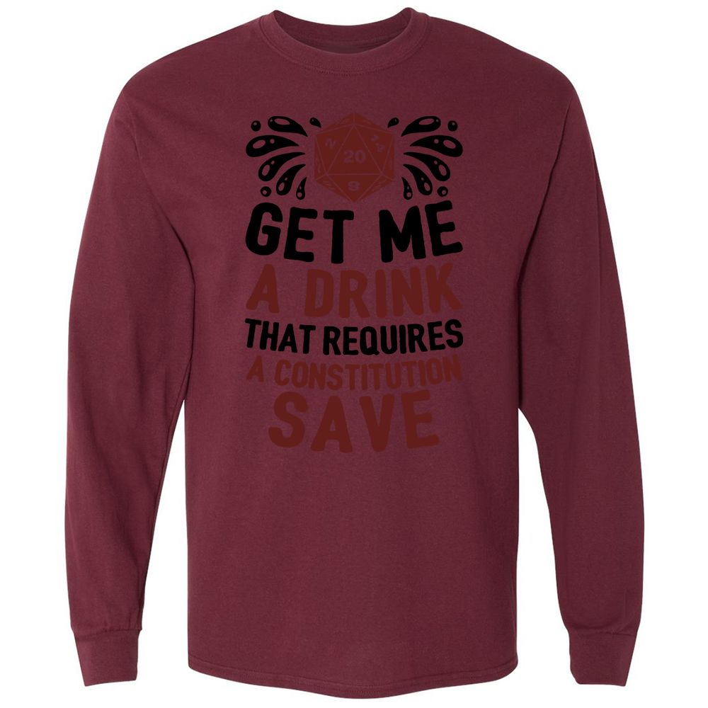 Long Sleeve T-Shirt - 5T3GSAAA - Maroon - 11