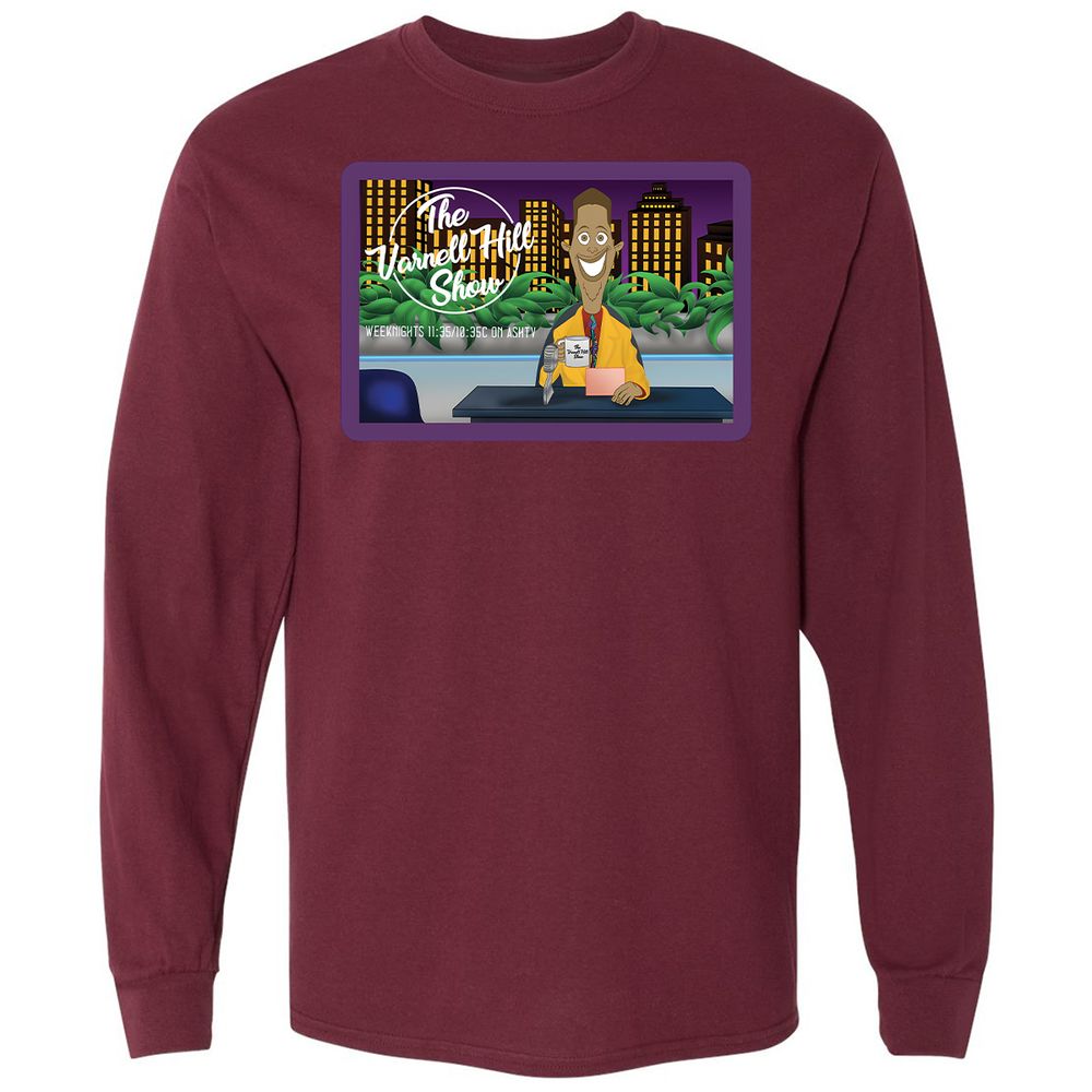 Long Sleeve T-Shirt - KCBRXQA2 - Maroon - 11