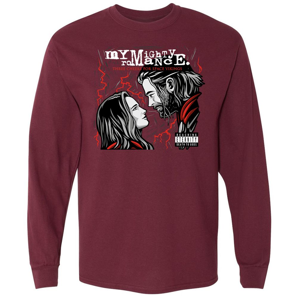 Long Sleeve T-Shirt - 7RZVGJZM - Maroon - 11
