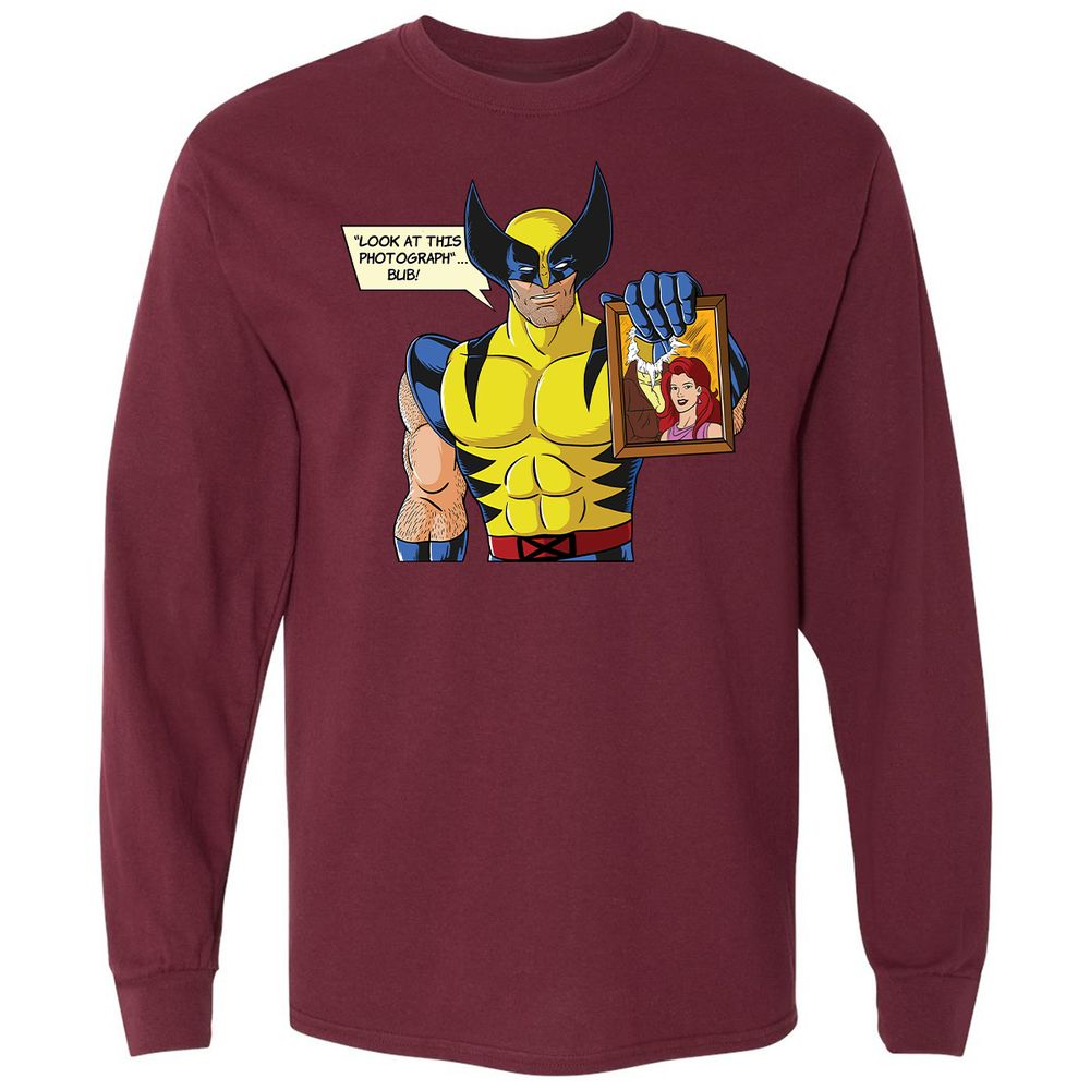 Long Sleeve T-Shirt - A8XF7L93 - Maroon - 11