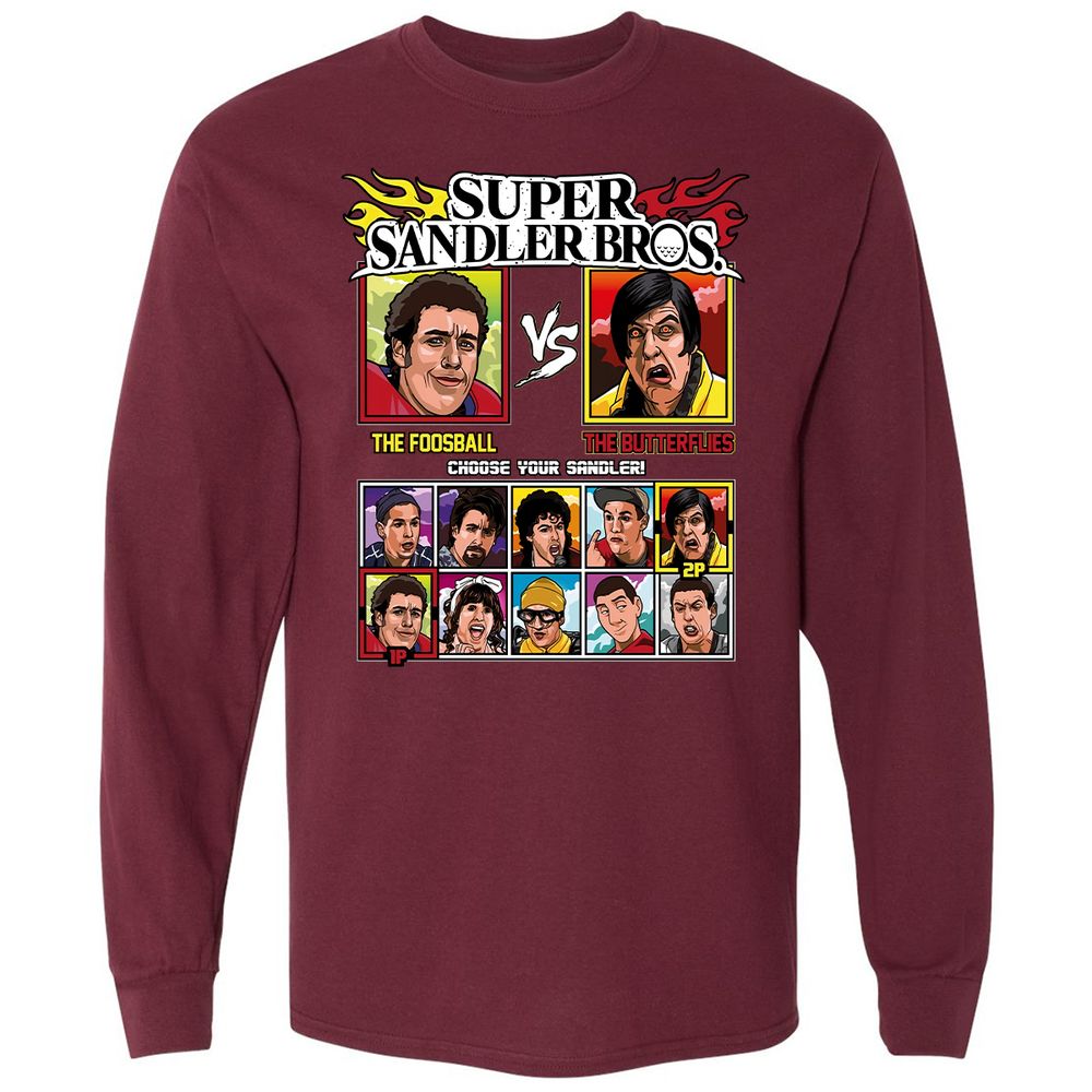 Long Sleeve T-Shirt - NRM7XK7B - Maroon - 11