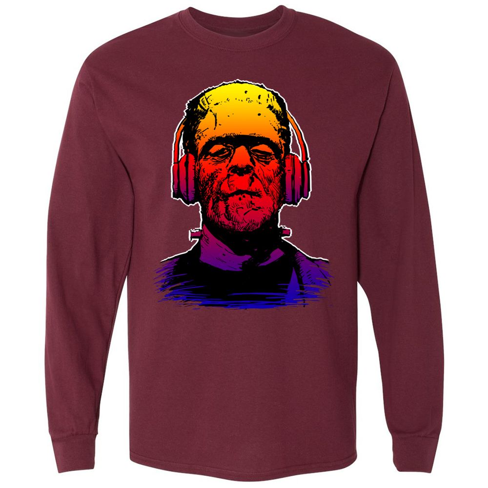 Long Sleeve T-Shirt - MHGFR4P2 - Maroon - 11