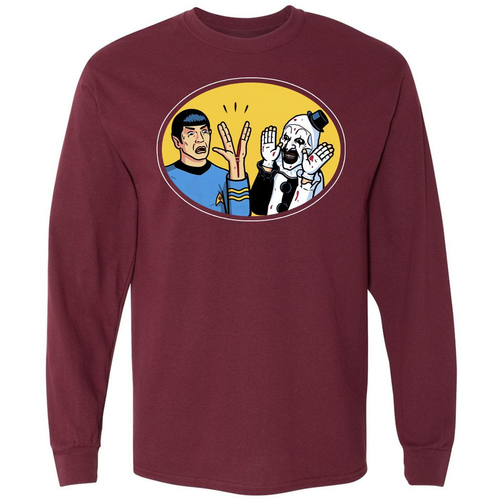 Long Sleeve T-Shirt - VJ56G9VU - Maroon - 11