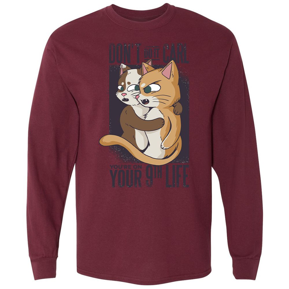Long Sleeve T-Shirt - 4KFJZN6M - Maroon - 11